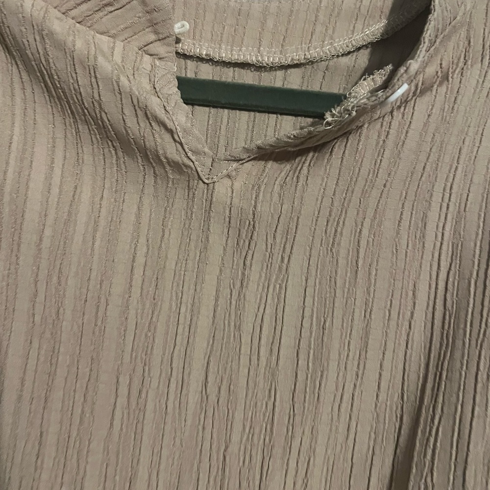 New, without tags. Brown vest white blouse, button closure. All one piece. - Picture 3 of 5